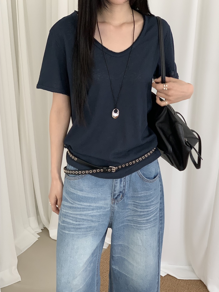 RIVER RAIN韓國直郵女士新款熱賣時尚26春夏推薦休閑T恤RIVER RAINT恤