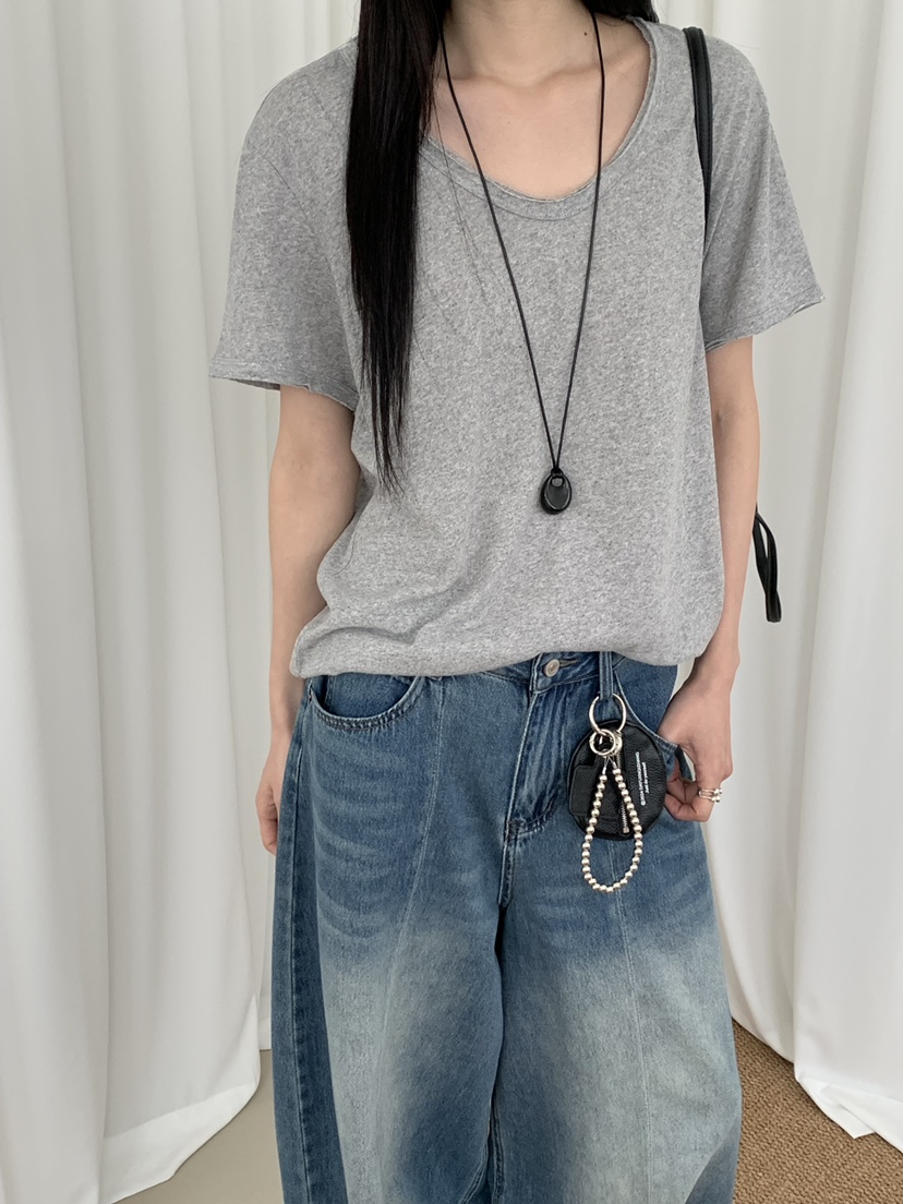 RIVER RAIN韓國直郵女士新款熱賣時尚26春夏推薦休閑T恤RIVER RAINT恤