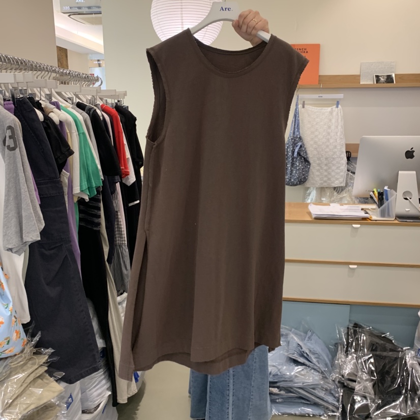 ARE韓國直郵女士新品休閑推薦26春夏熱賣職業人氣連衣裙長款ARE YOU/ARE連衣裙圖色2