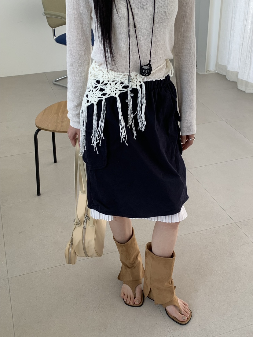 RIVER RAIN韓國直郵女裝新品休閑推薦人氣時尚職業26夏季短裙RIVER RAIN短裙