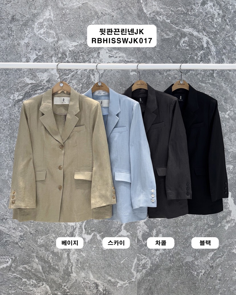 ROOKIE BUD韓國代購女士新品26夏季26春夏休閑夾克亞麻布ROOKIE BUD-P夾克