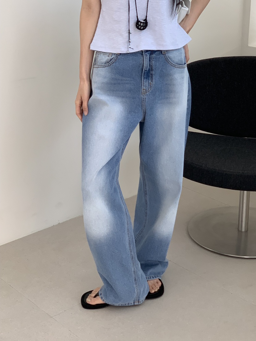 RIVER RAIN韓國直郵實拍女士新品熱賣推薦休閑人氣牛仔褲RIVER RAIN牛仔褲
