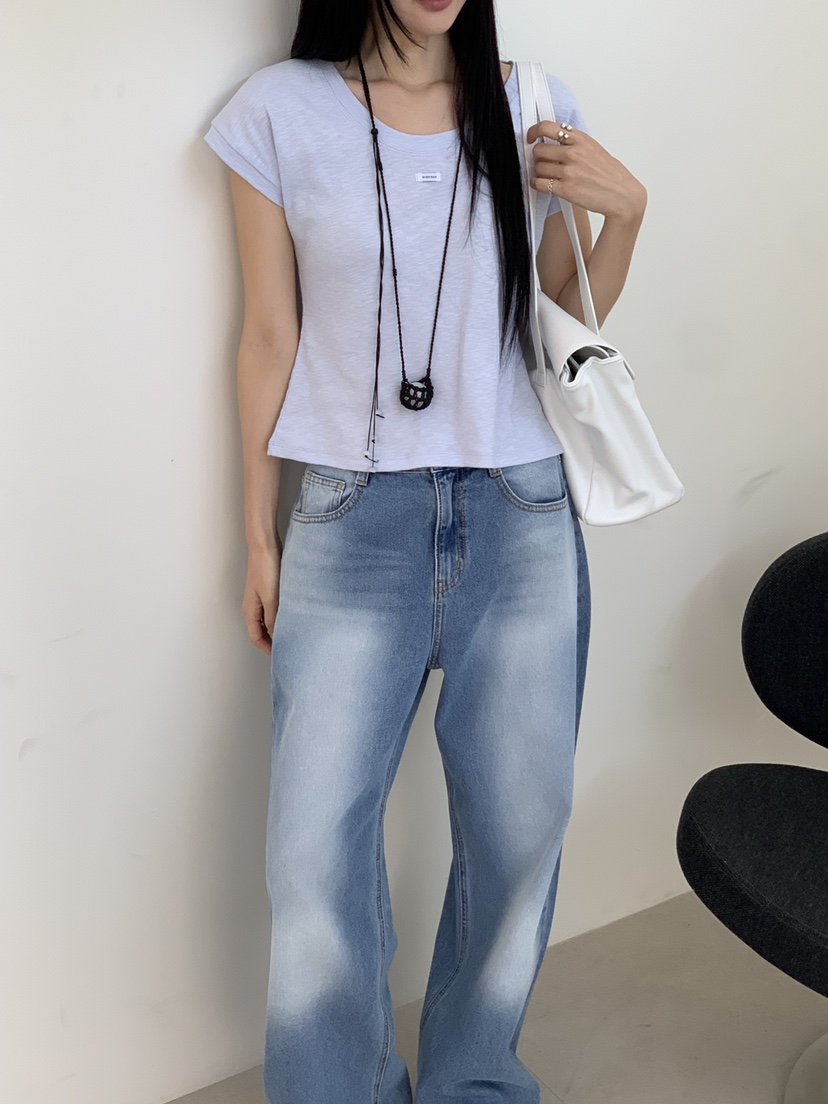 RIVER RAIN韓國直郵實拍女士新品熱賣推薦休閑人氣牛仔褲RIVER RAIN牛仔褲