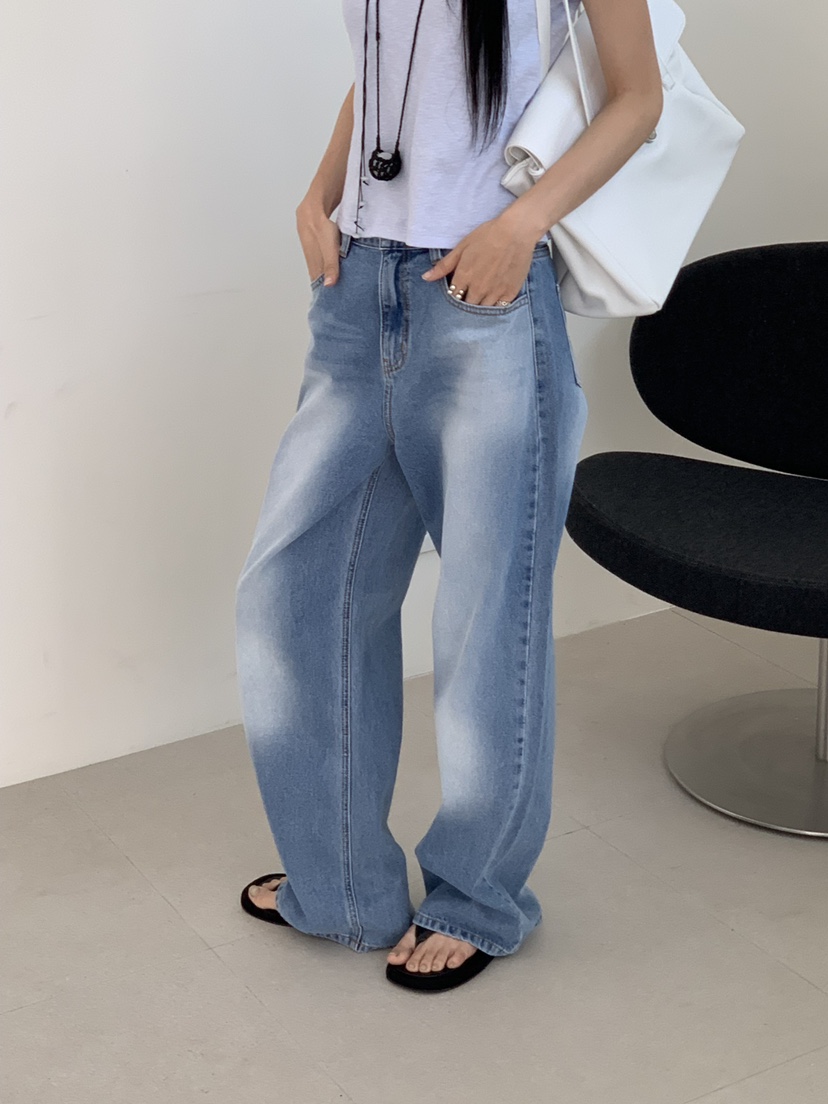 RIVER RAIN韓國直郵實拍女士新品熱賣推薦休閑人氣牛仔褲RIVER RAIN牛仔褲