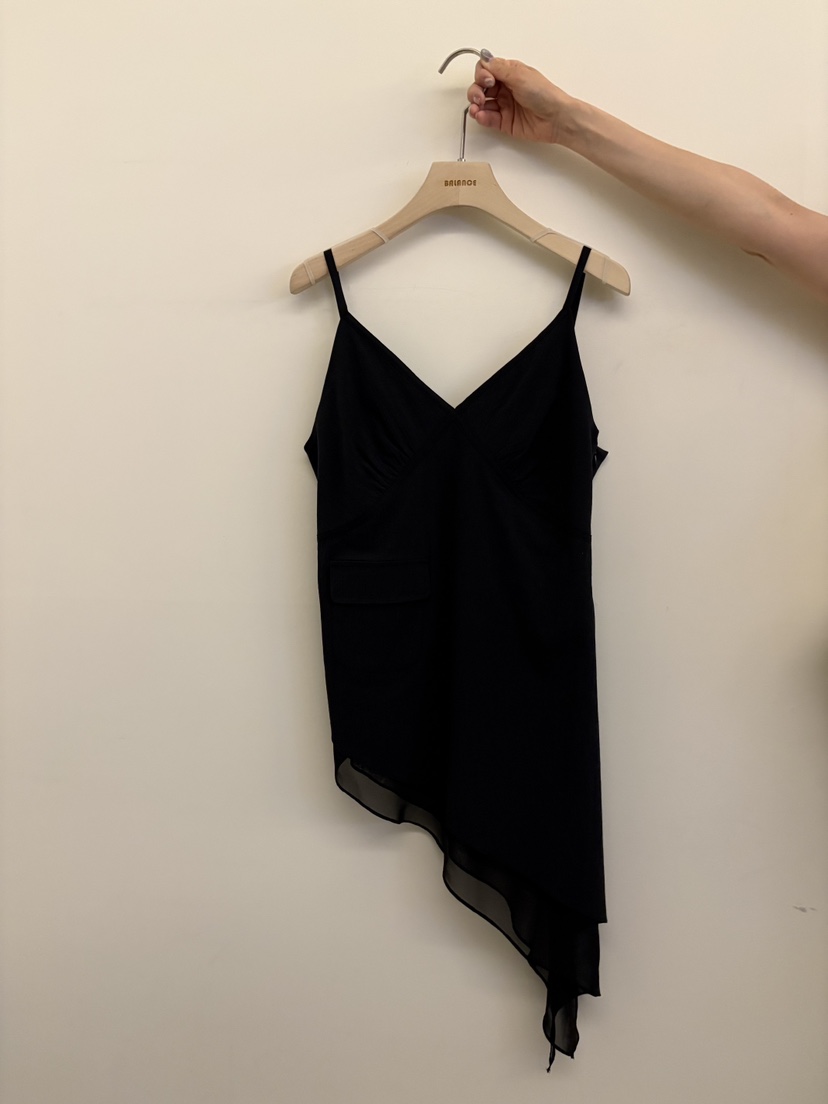 BALANCE韓國東大門代購女士新款時尚26春夏26夏季連衣裙不對稱BALANCE連衣裙圖色3