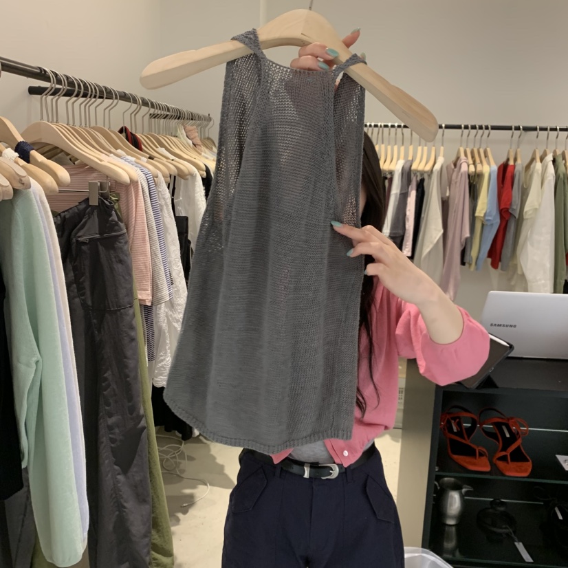 PLATE韓國東大門直郵女士新品26夏季休閑推薦人氣吊帶背心PLATE吊帶/背心