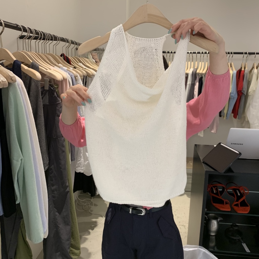 PLATE韓國東大門直郵女士新品26夏季休閑推薦人氣吊帶背心PLATE吊帶/背心圖色3