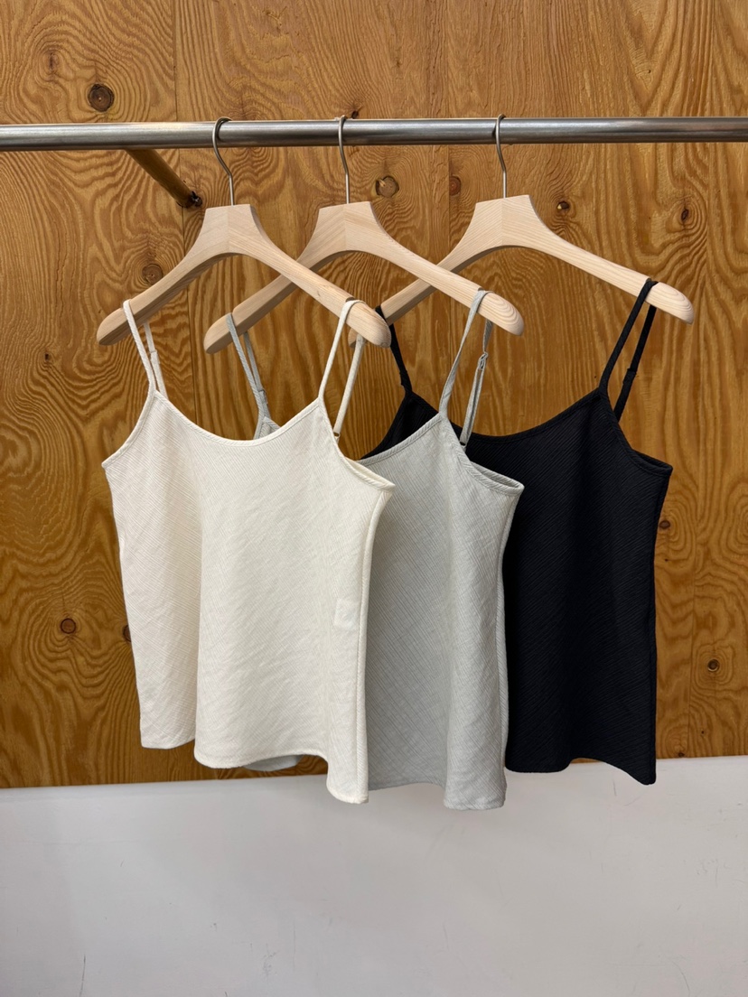 PROJECTVIEW韓國直郵女裝新品26春夏休閑吊帶背心褶裥無袖PROJECTVIEW吊帶/背心