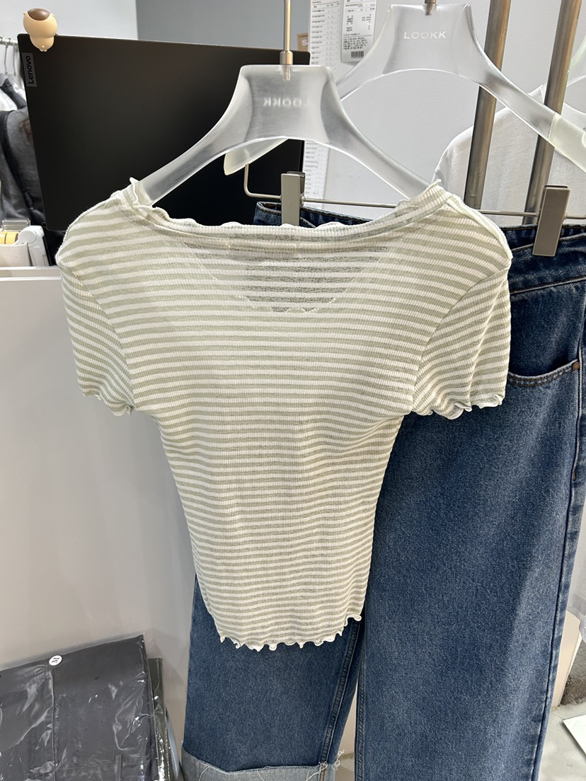 LOOKK/MIMME韓國直郵女士新品時尚休閑26夏季職業26春夏T恤LOOKK/MIMMET恤