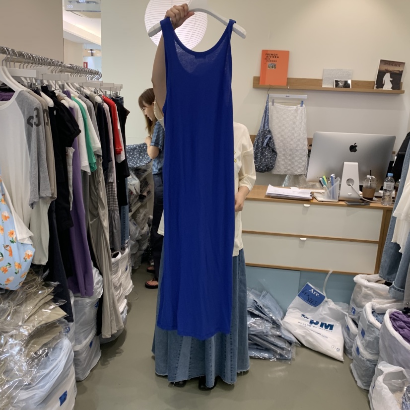 ARE韓國東大門代購女裝新款熱賣職業連衣裙不含內搭多層褶皺ARE YOU/ARE連衣裙