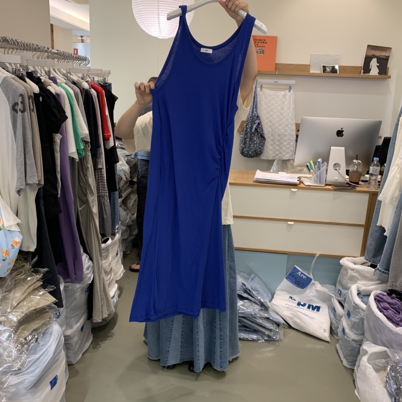 ARE韓國東大門代購女裝新款熱賣職業連衣裙不含內搭多層褶皺ARE YOU/ARE連衣裙圖色3
