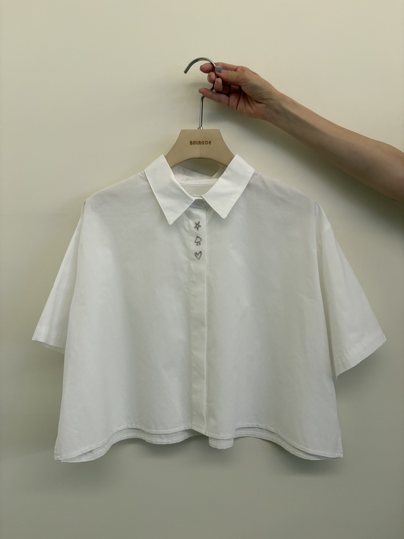 BALANCE東大門實拍韓國女士新品休閑人氣推薦襯衫蕾絲衫刺繡BALANCE襯衫/蕾絲衫圖色1