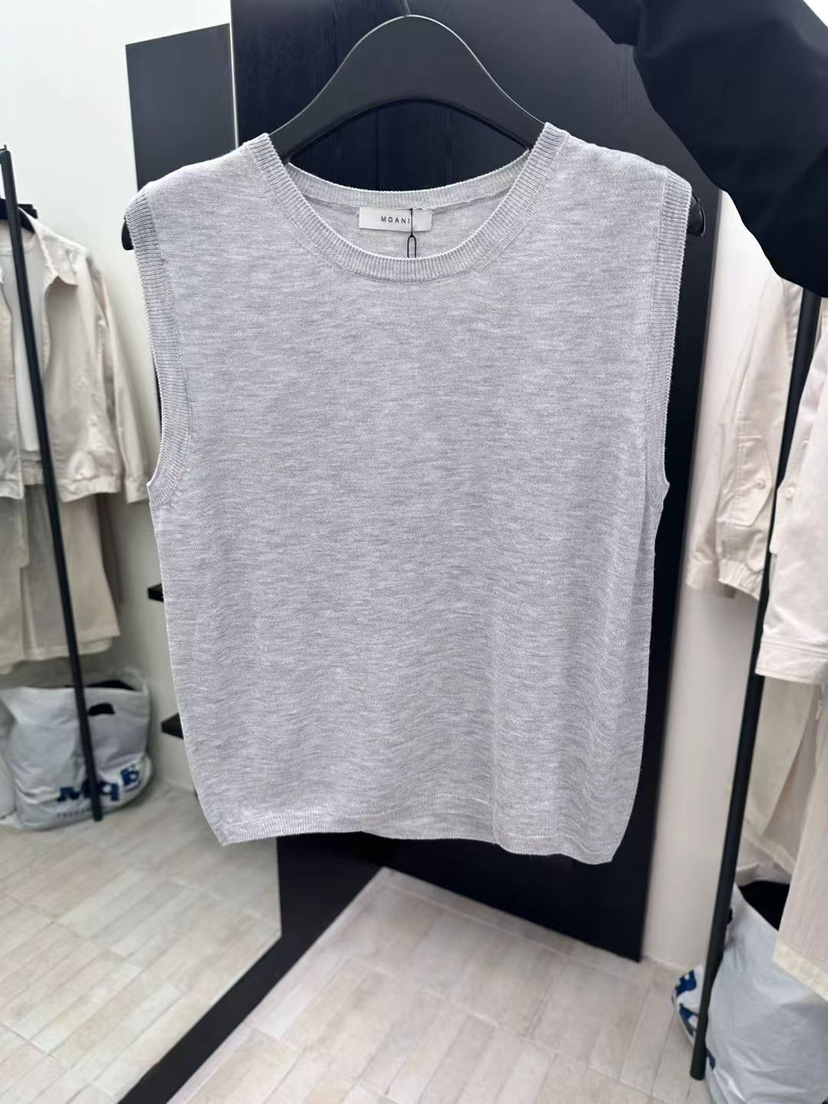 MOANI韓國東大門代購女裝新品26夏季時尚吊帶背心絲綢圓領MOANI吊帶/背心圖色2