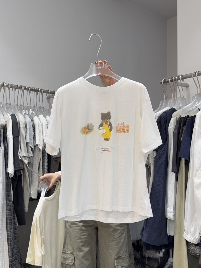 LOOKK/MIMME韓國直郵女裝新款推薦26夏季人氣26春夏時尚T恤LOOKK/MIMMET恤圖色2