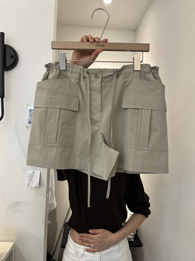 OUVIR韓國直郵實拍女裝新品時尚26夏季熱賣人氣職業短褲口袋O.V.R/OUVIR短褲圖色1