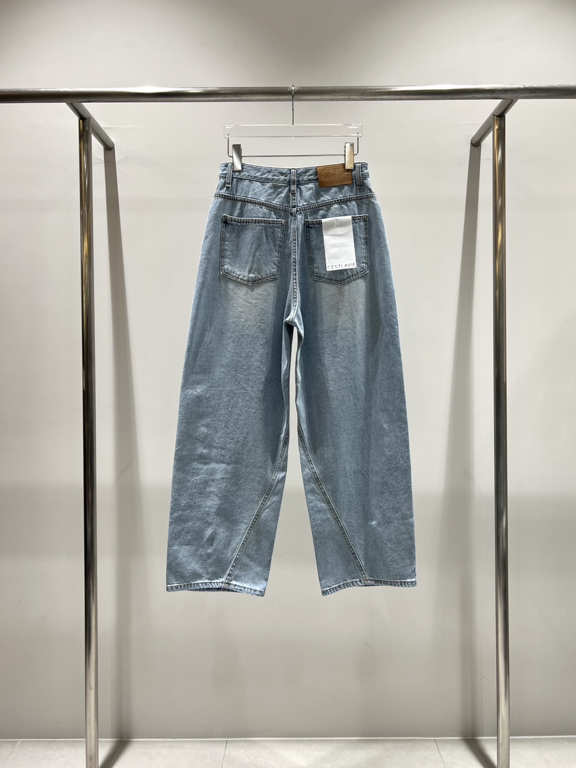 CESTLAVIE韓國代購女裝新品熱賣26春夏人氣推薦職業牛仔褲CESTLAVIE牛仔褲