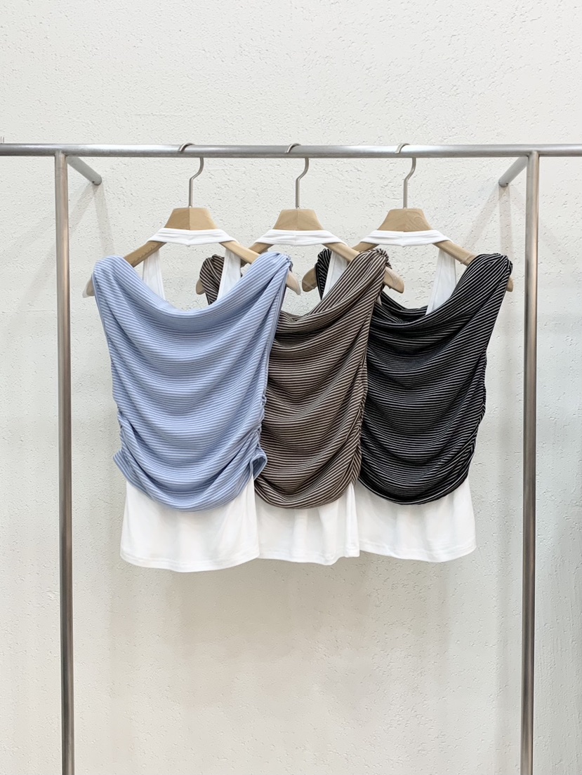 LIGHT AND SALT東大門實拍韓國女士新品26春夏吊帶背心假兩件LIGHT AND SALT吊帶/背心