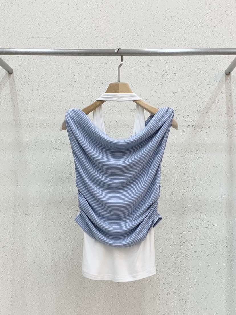 LIGHT AND SALT東大門實拍韓國女士新品26春夏吊帶背心假兩件LIGHT AND SALT吊帶/背心
