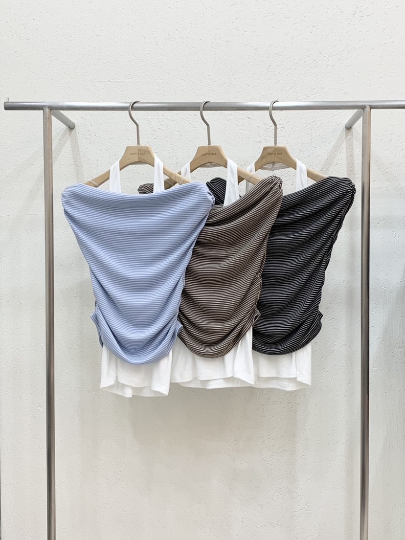 LIGHT AND SALT東大門實拍韓國女士新品26春夏吊帶背心假兩件LIGHT AND SALT吊帶/背心