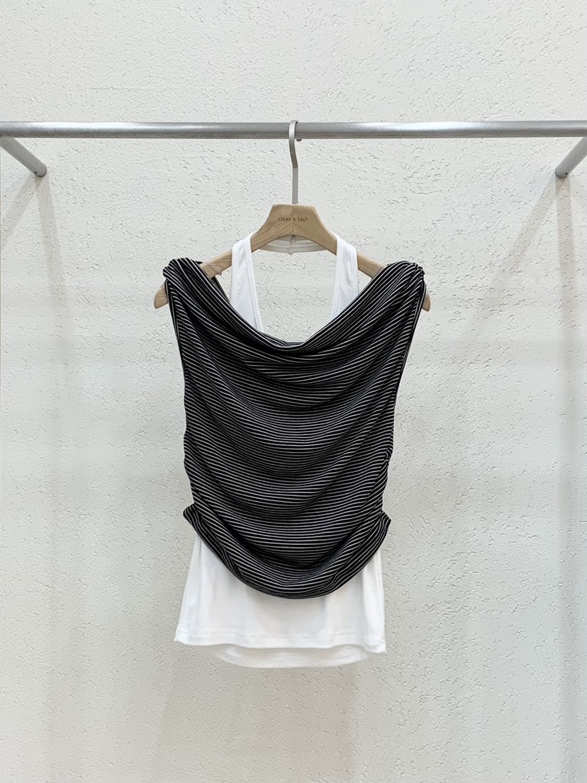 LIGHT AND SALT東大門實拍韓國女士新品26春夏吊帶背心假兩件LIGHT AND SALT吊帶/背心圖色3
