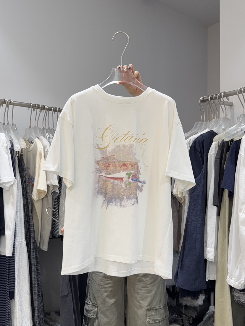LOOKK/MIMME韓國東大門代購女裝新品26春夏26夏季職業T恤LOOKK/MIMMET恤圖色1