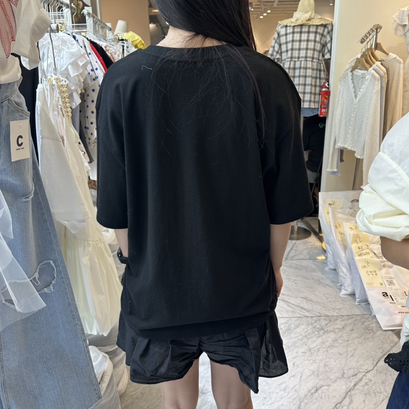 CHEAP-CHIC東大門實拍韓國女裝新品人氣26春夏推薦T恤絲帶CHEAP-CHIC/CHARLES THE SECONDT恤