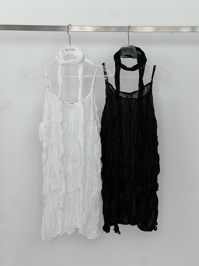BETTER韓國代購女裝新品26夏季時尚職業休閑連衣裙含圍巾BETTER連衣裙