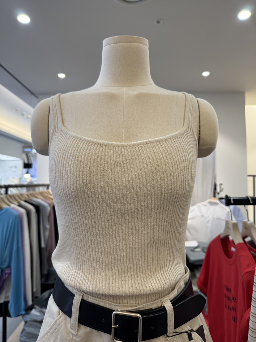 LONG PEAK韓國東大門代購女士新品休閑吊帶背心亞麻針織LONG PEAK吊帶/背心圖色4