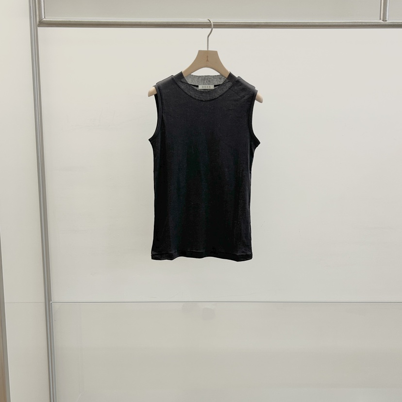 HEHR韓國直郵女裝新品休閑26夏季26春夏時尚吊帶背心修身hehr-AUTOMNE吊帶/背心圖色5墨色