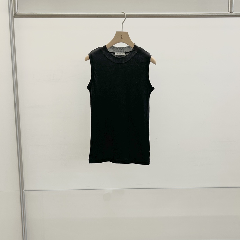 HEHR韓國直郵女裝新品休閑26夏季26春夏時尚吊帶背心修身hehr-AUTOMNE吊帶/背心圖色7黑色