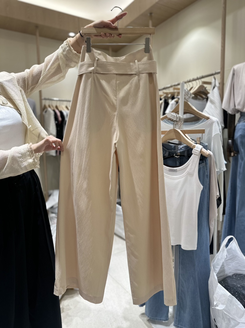 VINTAGE VIBE韓國代購女裝新品熱賣休閑職業休閑褲含腰帶VINTAGE VIBE休閑褲