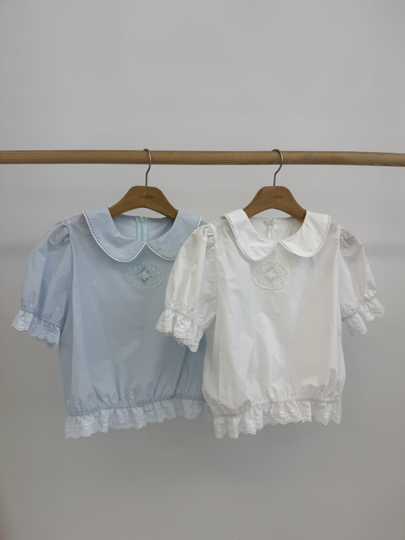 BY CHAPTER韓國代購女裝新款26夏季推薦人氣襯衫蕾絲衫蕾絲BY Chapter襯衫/蕾絲衫