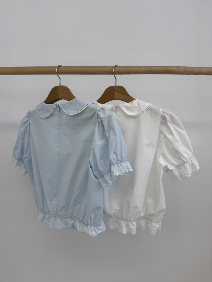 BY CHAPTER韓國代購女裝新款26夏季推薦人氣襯衫蕾絲衫蕾絲BY Chapter襯衫/蕾絲衫
