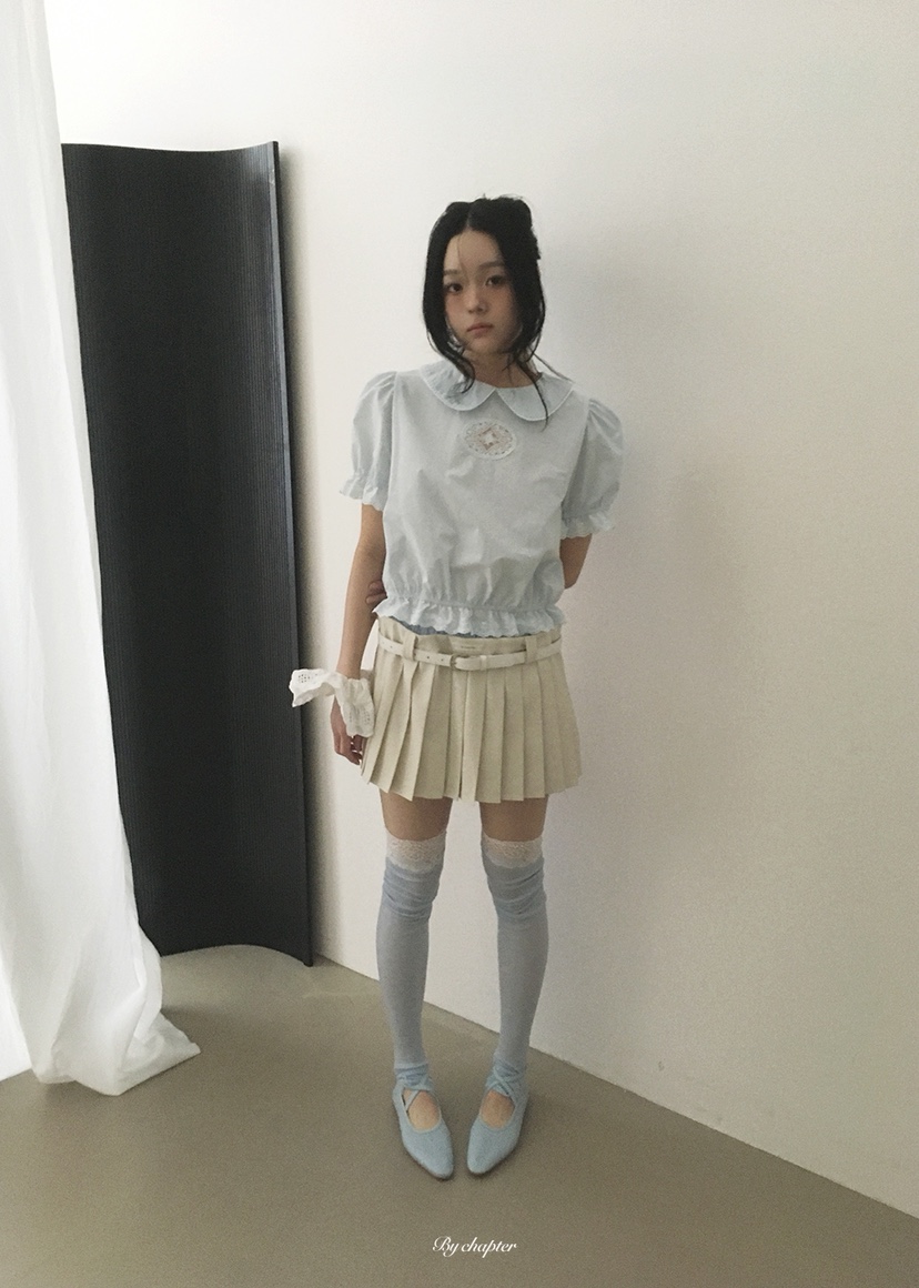 BY CHAPTER韓國代購女裝新款26夏季推薦人氣襯衫蕾絲衫蕾絲BY Chapter襯衫/蕾絲衫