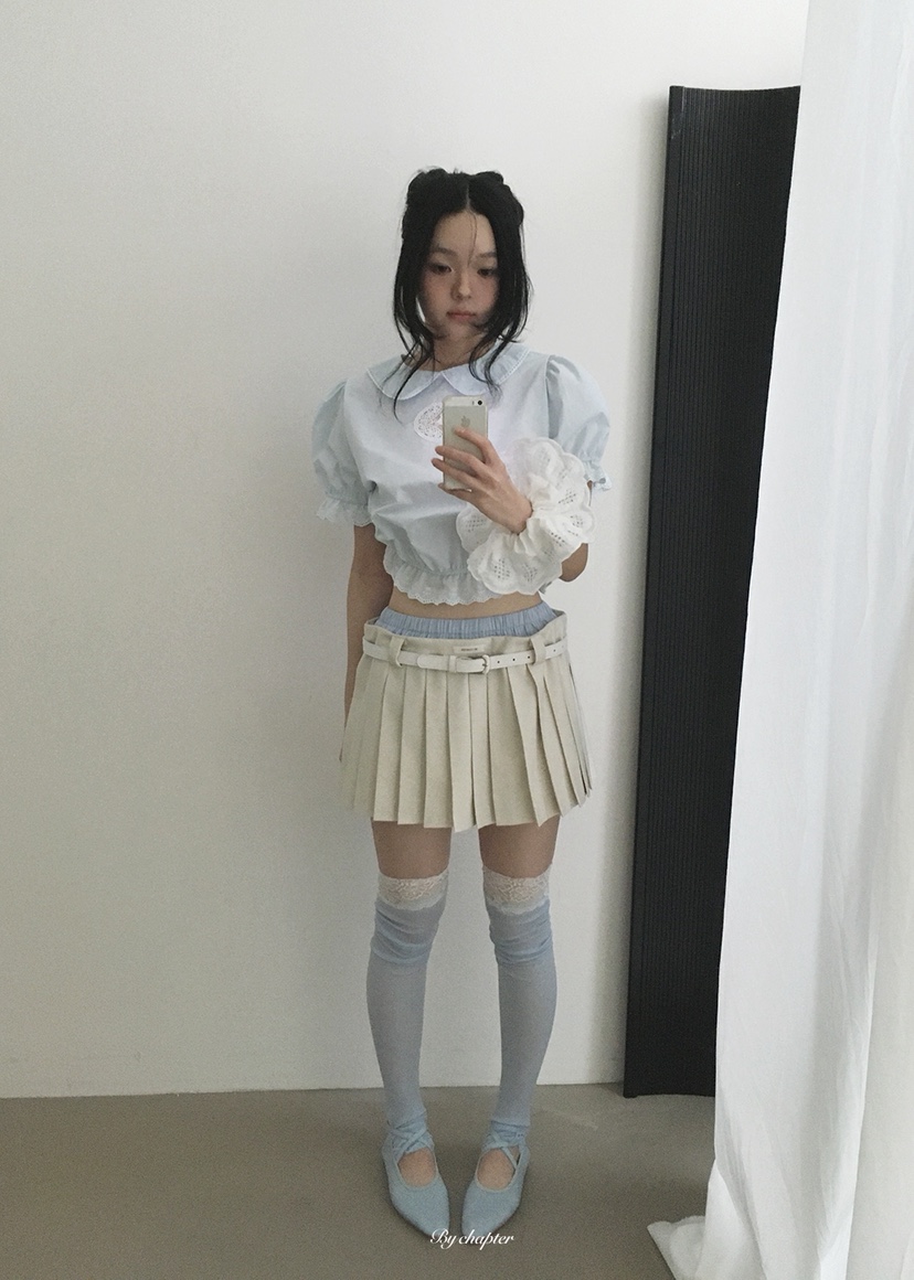 BY CHAPTER韓國代購女裝新款26夏季推薦人氣襯衫蕾絲衫蕾絲BY Chapter襯衫/蕾絲衫