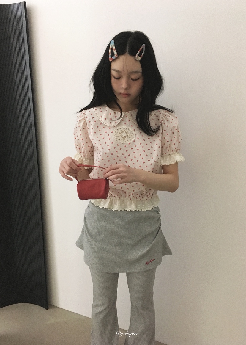 BY CHAPTER韓國代購女裝新款26夏季推薦人氣襯衫蕾絲衫蕾絲BY Chapter襯衫/蕾絲衫