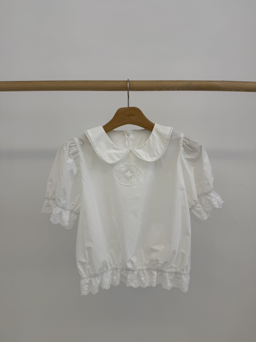 BY CHAPTER韓國代購女裝新款26夏季推薦人氣襯衫蕾絲衫蕾絲BY Chapter襯衫/蕾絲衫圖色1