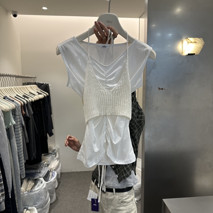 ALTER韓國直郵女裝新款26夏季推薦熱賣時尚吊帶背心不含吊帶Alter吊帶/背心圖色2