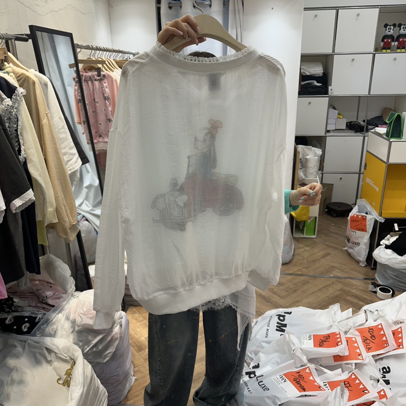 DE LINE韓國直郵女士新品26夏季人氣職業熱賣時尚休閑衛衣DE LINE衛衣