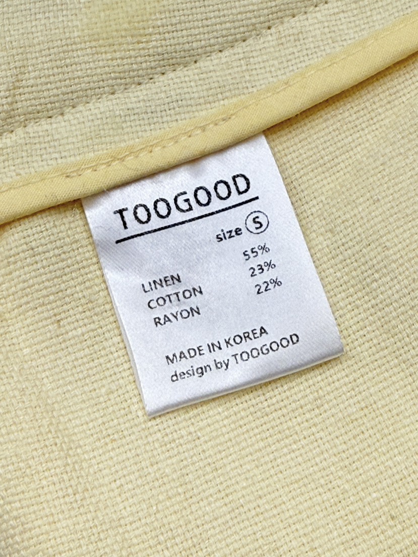 TOOGOOD韓國代購女士新品熱賣26春夏人氣時尚休閑褲褶裥亞麻TOOGOOD休閑褲