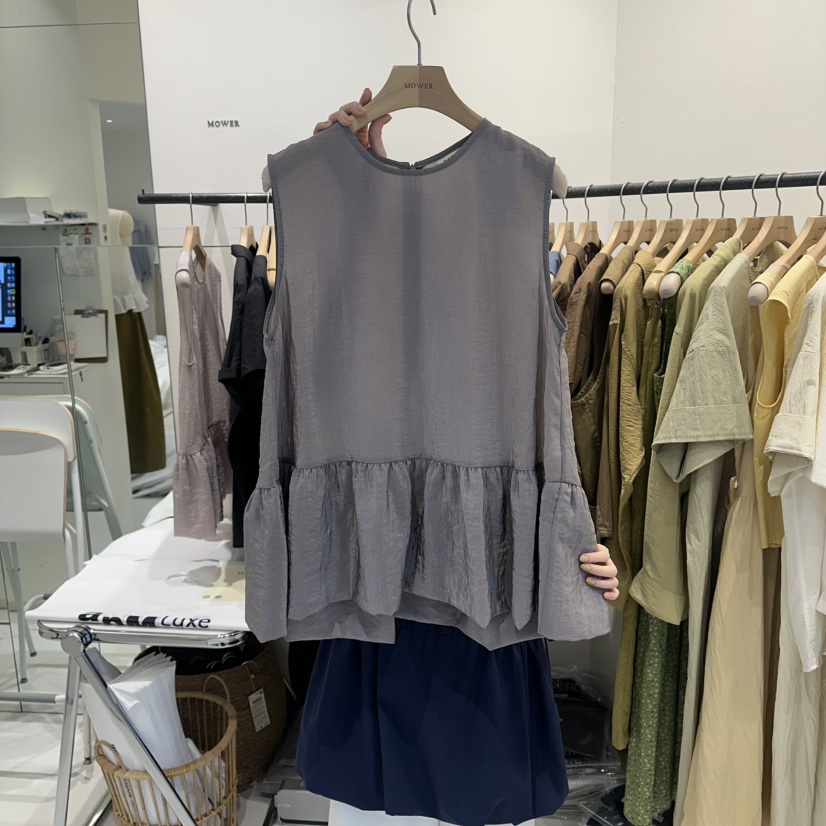 MOWER東大門實拍韓國女士新品26春夏職業人氣26夏季吊帶背心MOWER吊帶/背心圖色2