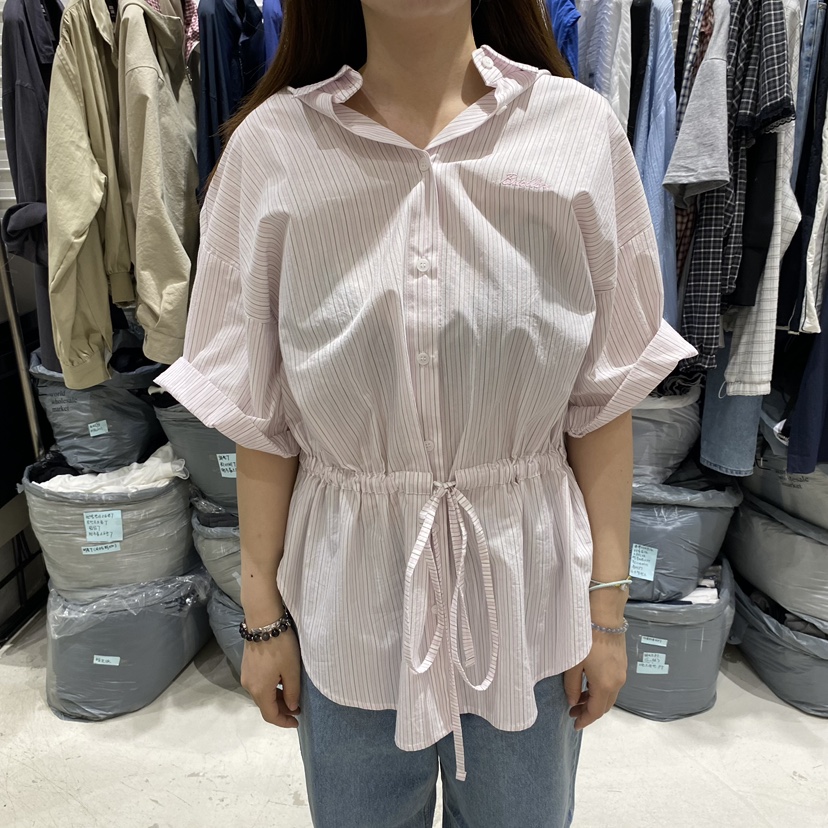 BRICKLANE韓國直郵女士新品熱賣休閑人氣推薦襯衫蕾絲衫腰帶BRICKLANE襯衫/蕾絲衫圖色1