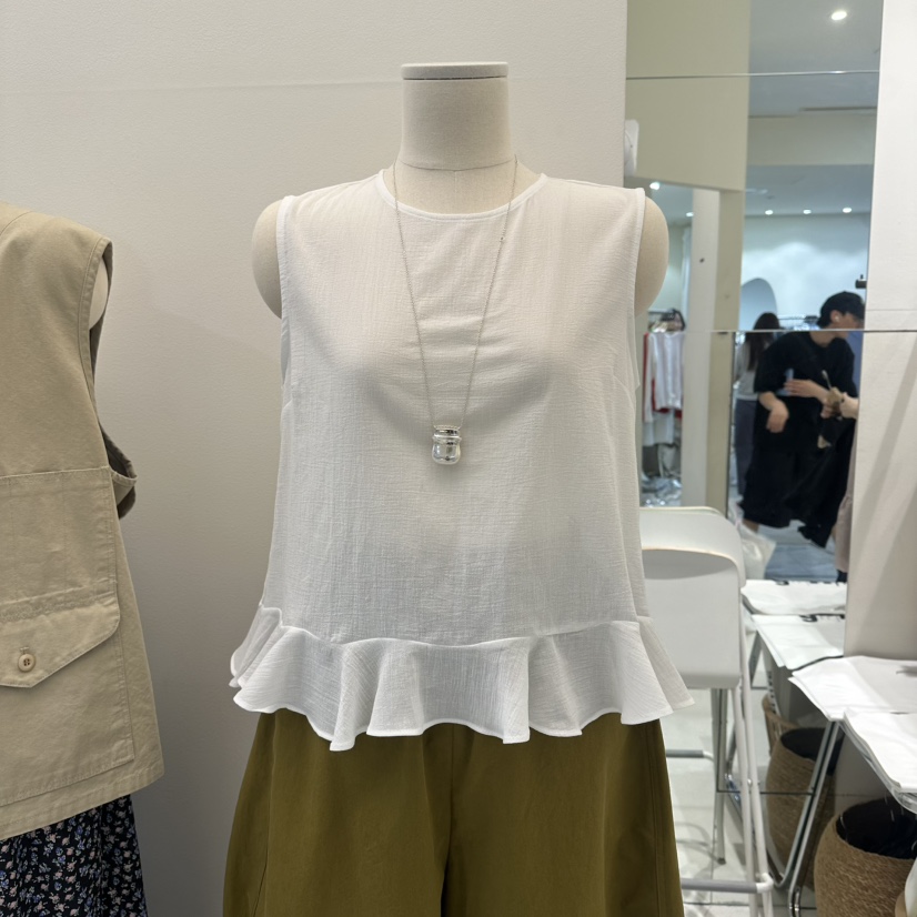 MOWER韓國東大門代購女裝新品職業26夏季26春夏人氣吊帶背心MOWER吊帶/背心圖色1