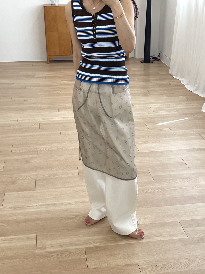 EDITION-P韓國代購女裝新款26夏季26春夏熱賣半身裙中短裙EDITION/CHAHEE半身裙/中短裙