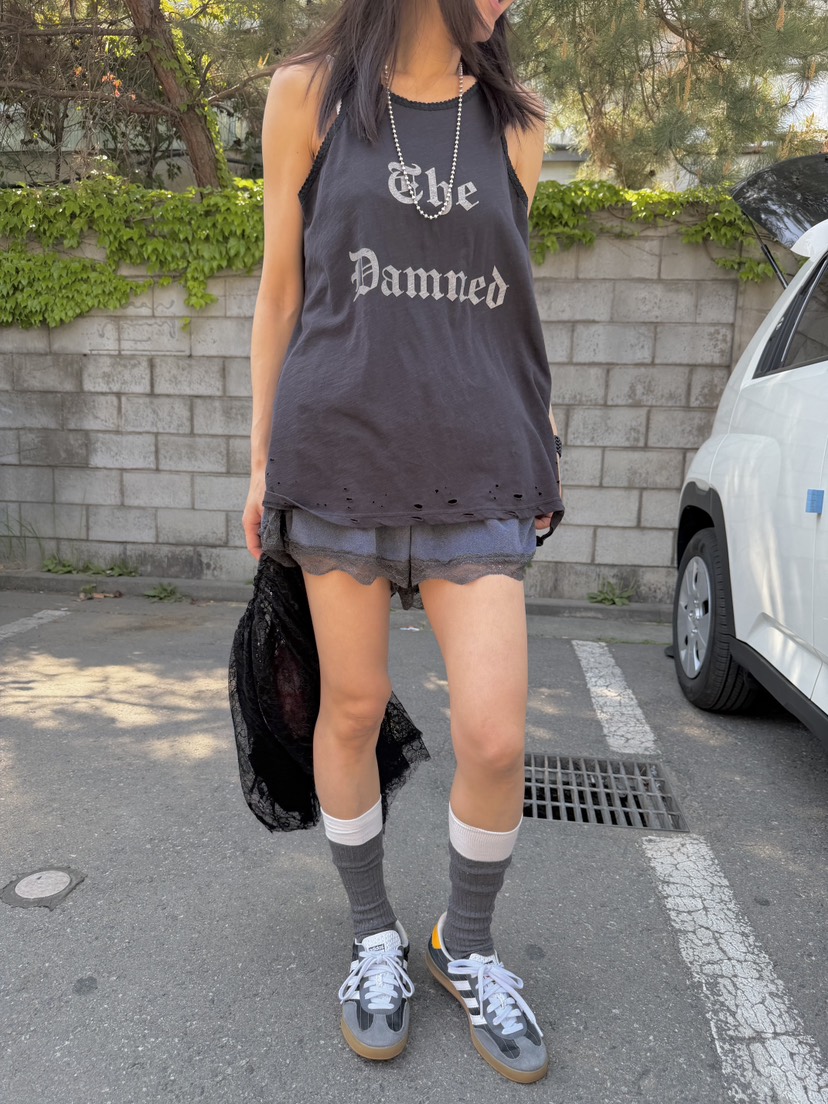 FRANC—L韓國代購女士新款熱賣休閑26夏季吊帶背心復古蕾絲FRANC吊帶/背心