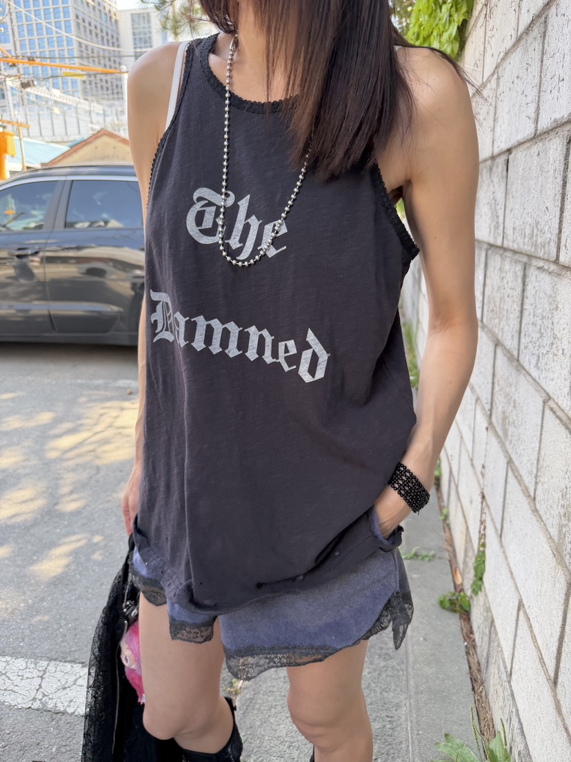 FRANC—L韓國代購女士新款熱賣休閑26夏季吊帶背心復古蕾絲FRANC吊帶/背心圖色1