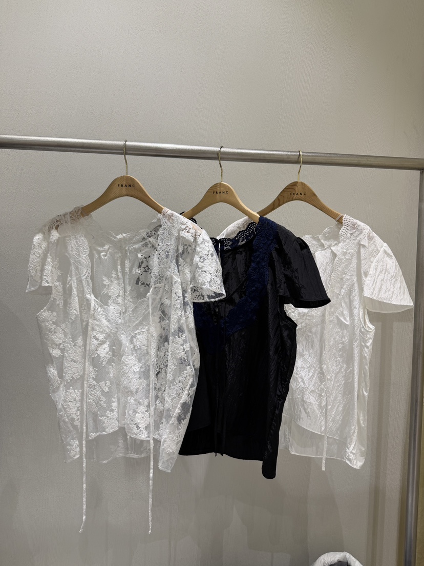 FRANC—L韓國直郵實拍女裝新款推薦熱賣26春夏襯衫蕾絲衫FRANC襯衫/蕾絲衫