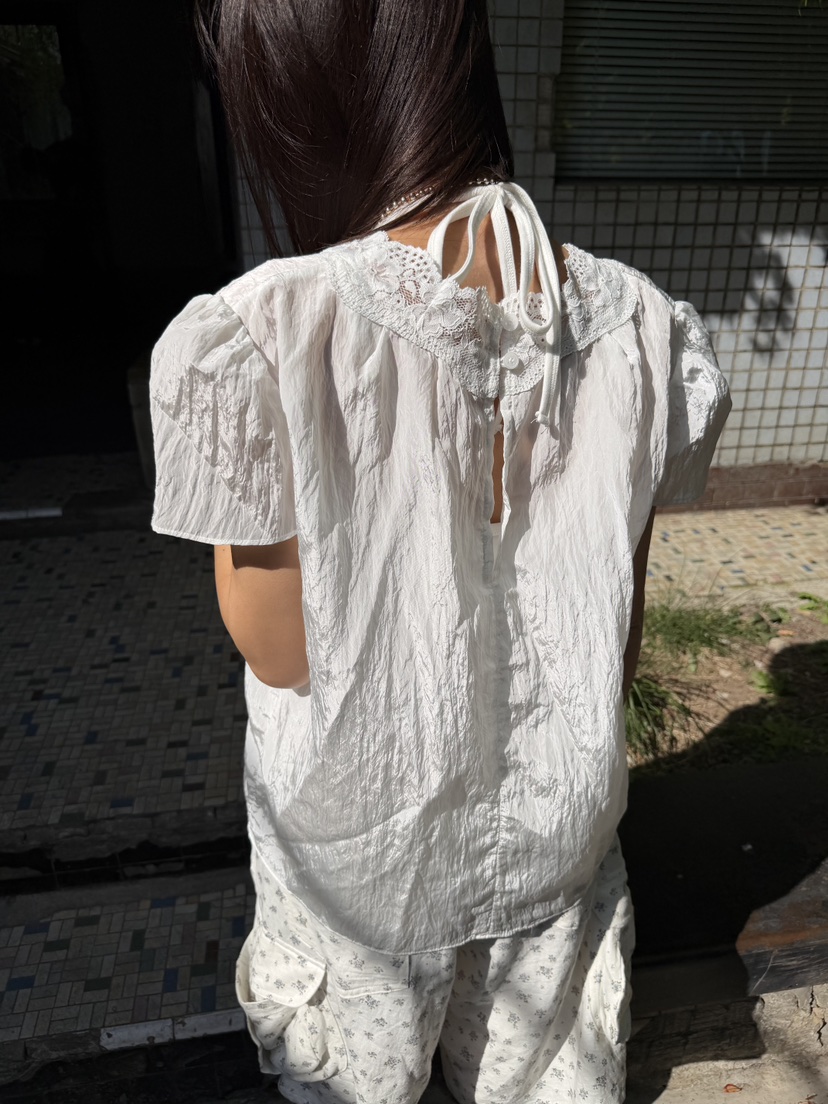 FRANC—L韓國直郵實拍女裝新款推薦熱賣26春夏襯衫蕾絲衫FRANC襯衫/蕾絲衫
