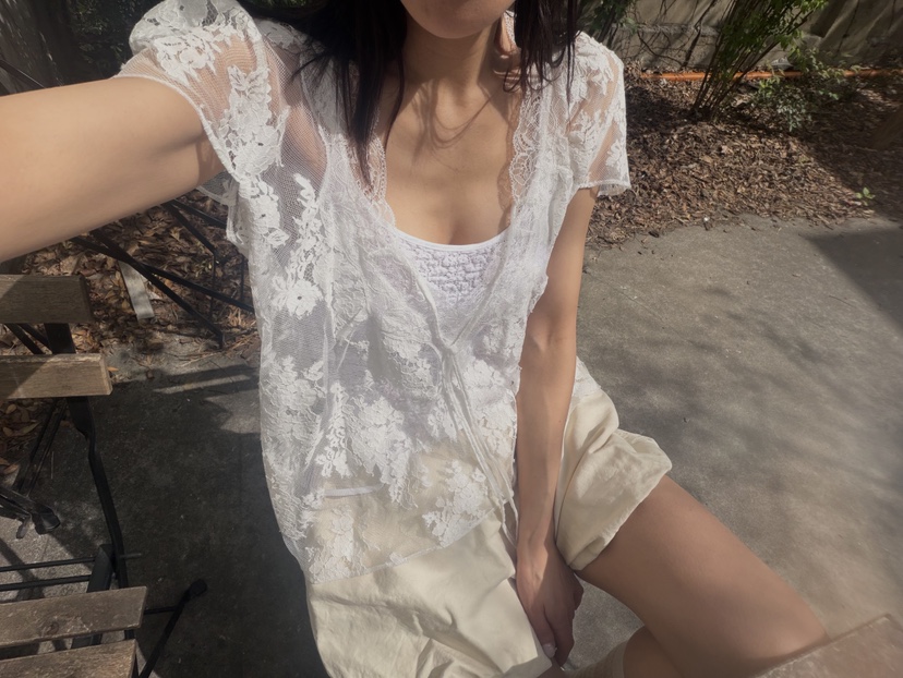 FRANC—L韓國直郵實拍女裝新款推薦熱賣26春夏襯衫蕾絲衫FRANC襯衫/蕾絲衫