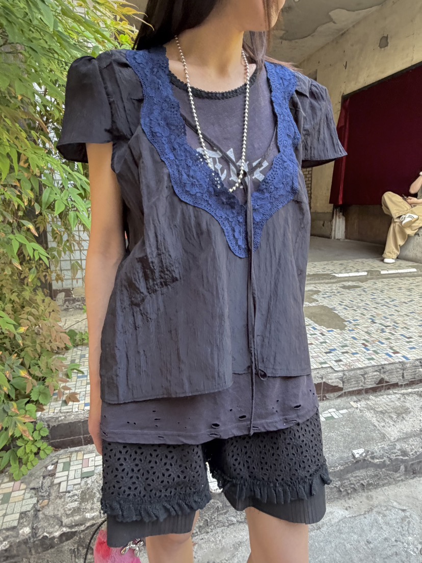 FRANC—L韓國直郵實拍女裝新款推薦熱賣26春夏襯衫蕾絲衫FRANC襯衫/蕾絲衫圖色2